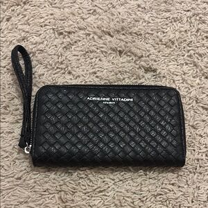 Chic Black Zip-Around Wallet